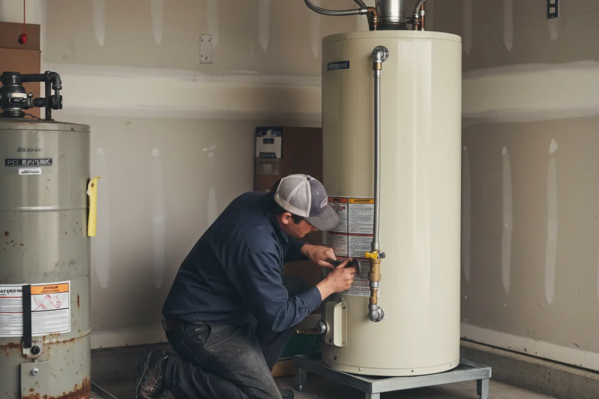 Water heater and shutoff valve replacement in Eastanollee